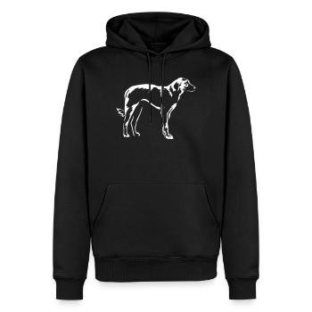 Kangal "Black Edition" - Männer Premium Bio Hoodie - Schwarz - Vorne - Nico (187cm)