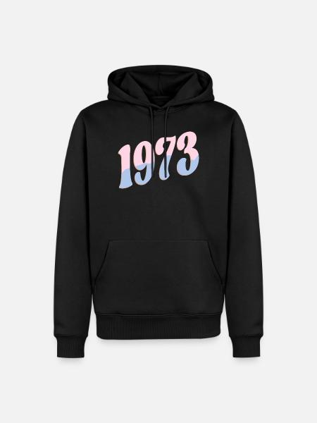 1973 Birthday Gifts Retro - Men’s Premium Organic Hoodie - black