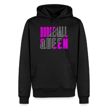 Dodgeball Queen - Men’s Premium Organic Hoodie - black - Front - Nico (187cm)