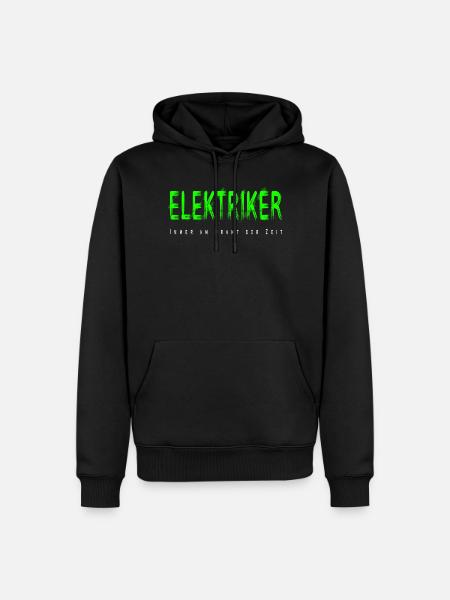 Elektriker Handwerker Design - Männer Premium Bio Hoodie - Schwarz