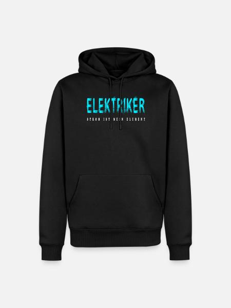 Elektriker Handwerker Design - Männer Premium Bio Hoodie - Schwarz