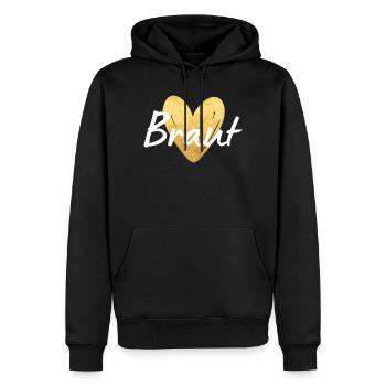 Braut Jungesellinnenabschied - Männer Premium Bio Hoodie - Schwarz - Vorne - Nico (187cm)