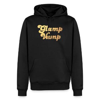 Glamp Vamp Gold Glamping Camping Luxury Cool Camper - Sweat à capuche Premium bio Homme - noir - Devant - Nico (187cm)