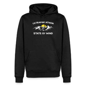 Ultramarathon - Gemütszustand - Männer Premium Bio Hoodie - Schwarz - Vorne - Nico (187cm)