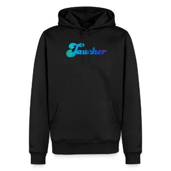Taucher Schnörkel Beruf Meer Ozean Unterwasserwelt - Männer Premium Bio Hoodie - Schwarz - Vorne - Nico (187cm)