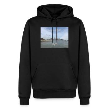 My Love NYC - Männer Premium Bio Hoodie - Schwarz - Vorne - Nico (187cm)