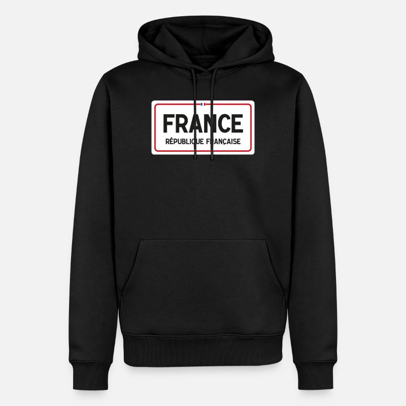 Ländervorstand Frankreich - Männer Premium Bio Hoodie - Schwarz