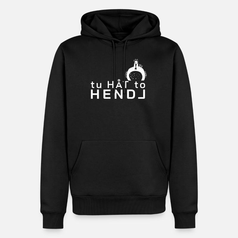 Hendl Version 2 - Männer Premium Bio Hoodie - Schwarz