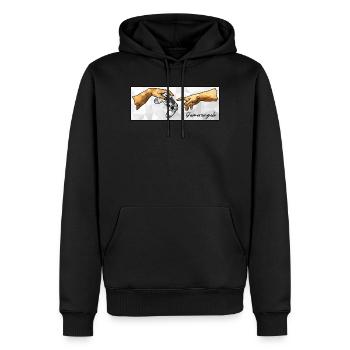 Gamerangelo - Sweat à capuche Premium bio Homme - noir - Devant - Nico (187cm)