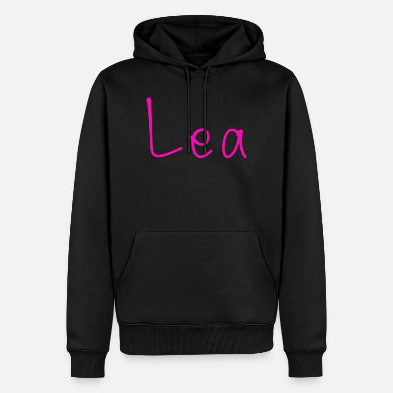 Lea - Männer Premium Bio Hoodie - Schwarz