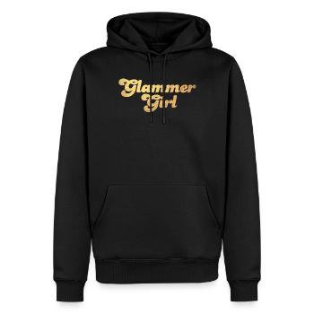 Glammer Girl Gold coole Quotes Luxus exklusiv - Männer Premium Bio Hoodie - Schwarz - Vorne - Nico (187cm)