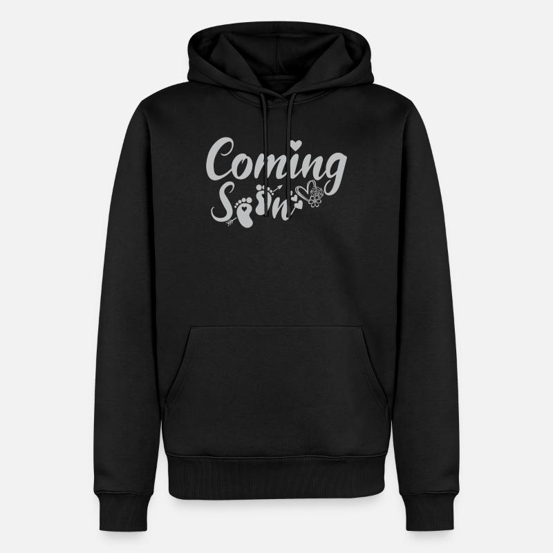 À venir - Sweat à capuche Premium bio Homme - noir