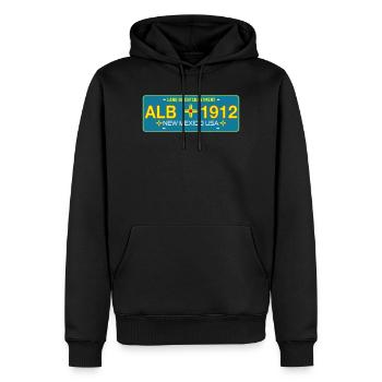 New Mexico Nummernschild Albuquerque - Männer Premium Bio Hoodie - Schwarz - Vorne - Nico (187cm)