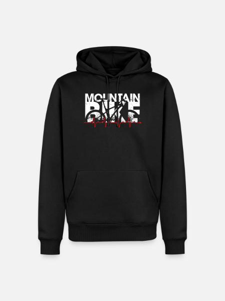 Rythme du VTT - Sweat à capuche Premium bio Homme - noir