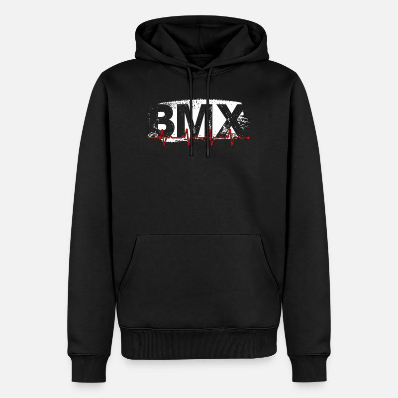 BMX Pulse Graffiti - Sweat à capuche Premium bio Homme - noir