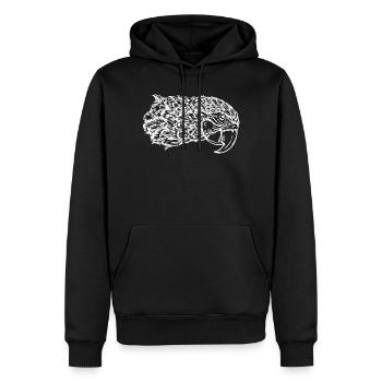 Papagei Tier Vogel Zoo Afrika Tropisch Urwald - Männer Premium Bio Hoodie - Schwarz - Vorne - Nico (187cm)