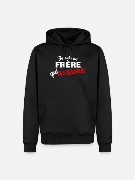 I'm a brother who makes sure - Men’s Premium Organic Hoodie - black
