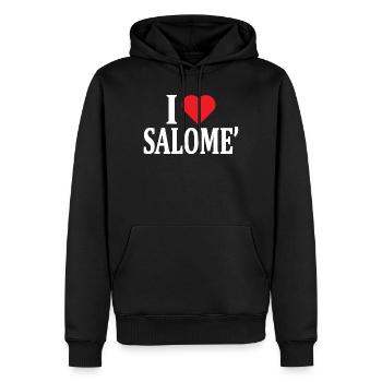 T-Shirt I love Salome T-Shirt Geschenkidee - Männer Premium Bio Hoodie - Schwarz - Vorne - Nico (187cm)