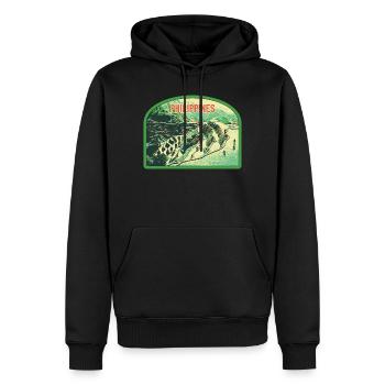 Majestät der Reisterrassen, Philippinen - Männer Premium Bio Hoodie - Schwarz - Vorne - Nico (187cm)