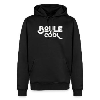 Boule is cool! Bouler Outfit Boule Kugeln - Männer Premium Bio Hoodie - Schwarz - Vorne - Nico (187cm)