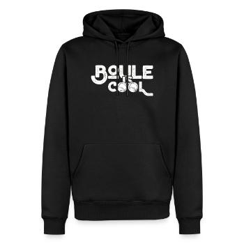 Boule is cool! Bouler Outfit Boule Kugeln - Männer Premium Bio Hoodie - Schwarz - Vorne - Nico (187cm)
