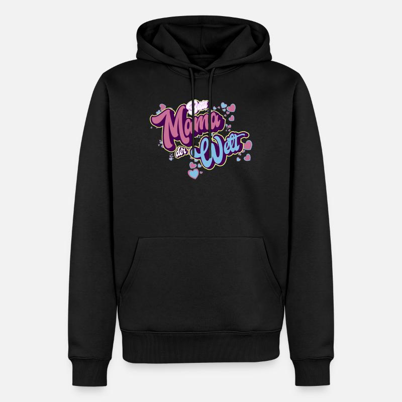 Beste Mama Der Welt - Männer Premium Bio Hoodie - Schwarz