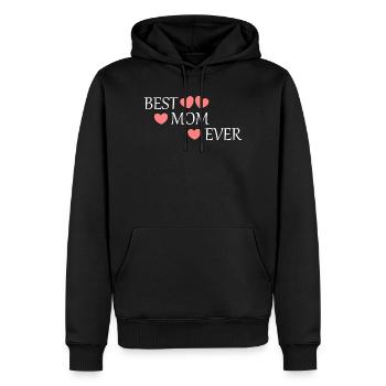 Dire la fête des mères meilleure maman au monde Maman de la fête des mères - Sweat à capuche Premium bio Homme - noir - Devant - Nico (187cm)