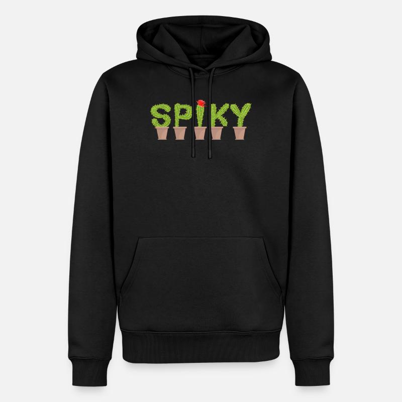 Cactus épineux - Thé de cactus - Sweat à capuche Premium bio Homme - noir