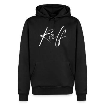 Ralf Name T-Shirt Geschenk Für Männer - Männer Premium Bio Hoodie - Schwarz - Vorne - Nico (187cm)