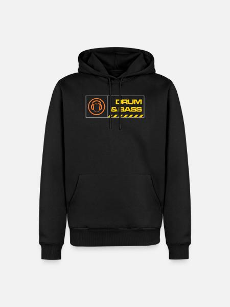 db warning - Men’s Premium Organic Hoodie - black