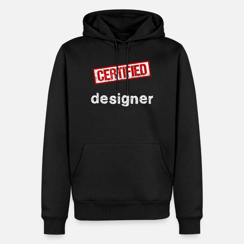 Concepteur - Sweat à capuche Premium bio Homme - noir