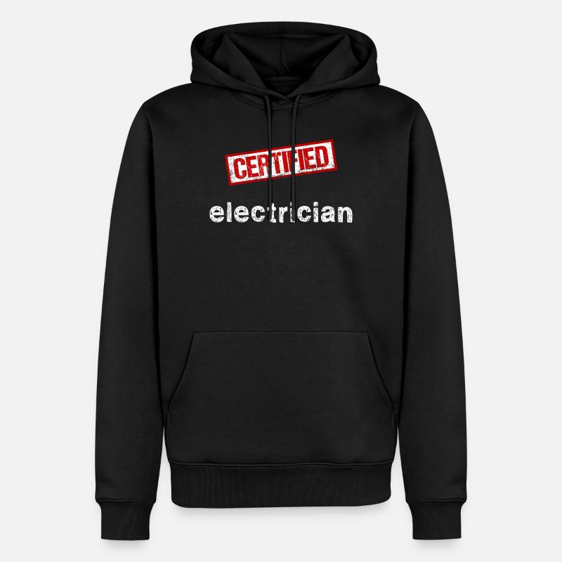 Elektriker - Männer Premium Bio Hoodie - Schwarz