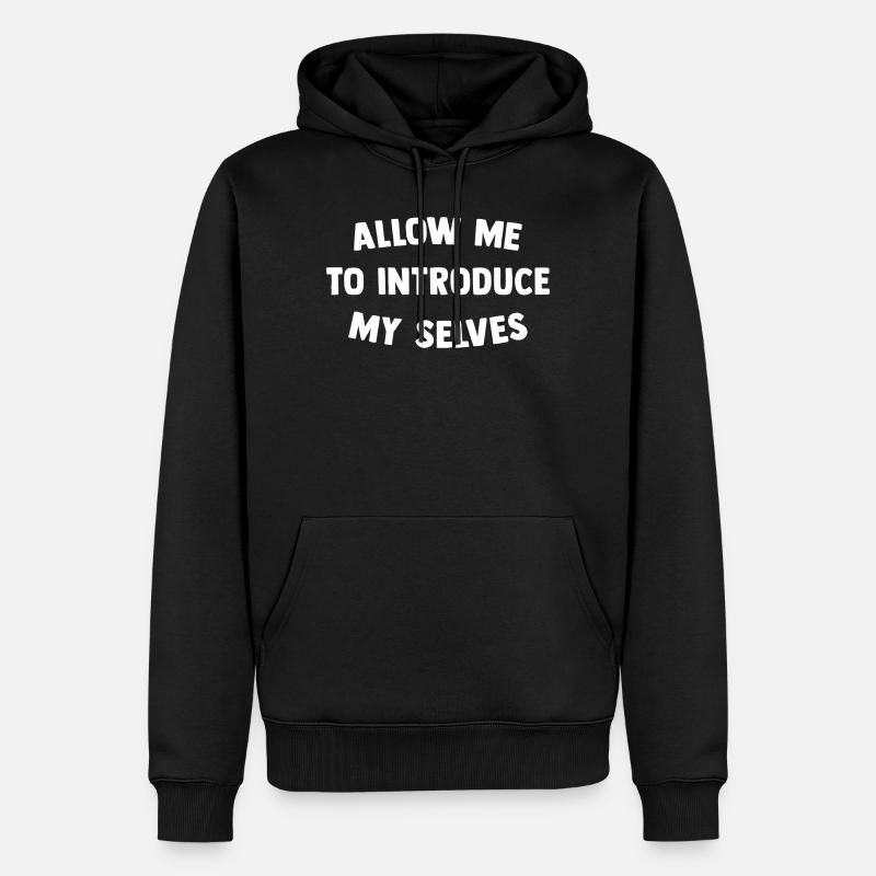 Permettez-moi de me présenter - Sweat à capuche Premium bio Homme - noir