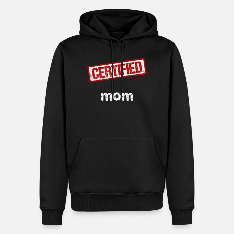 Maman - Sweat à capuche Premium bio Homme - noir