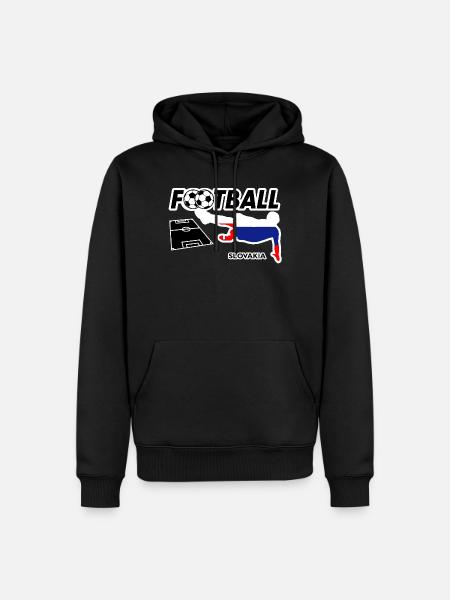 Fußball Fieber Slowakei - Männer Premium Bio Hoodie - Schwarz