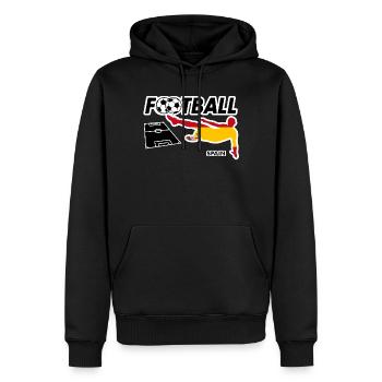 Fièvre du football Espagne - Sweat à capuche Premium bio Homme - noir - Devant - Nico (187cm)
