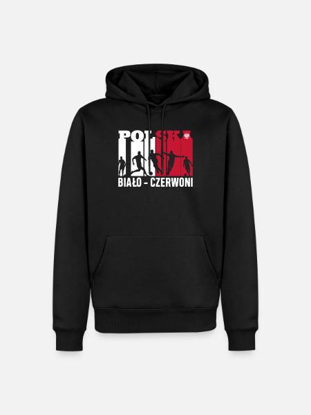 Polish football - Men’s Premium Organic Hoodie - black