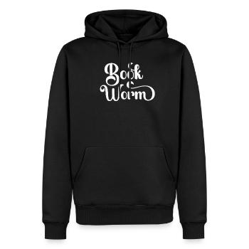 Reading Books Bookworm - Men’s Premium Organic Hoodie - black - Front - Nico (187cm)