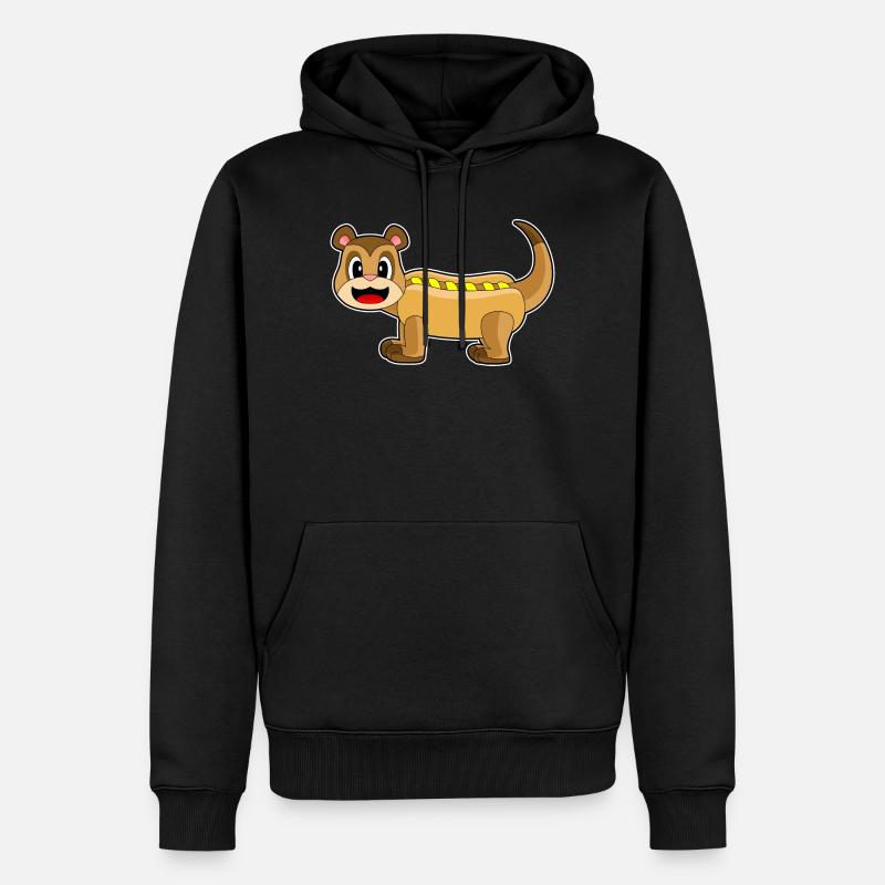 Hot-dog suricate - Sweat à capuche Premium bio Homme - noir