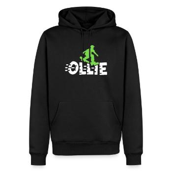 Ollie Skateboarding Skateboarder - Männer Premium Bio Hoodie - Schwarz - Vorne - Nico (187cm)