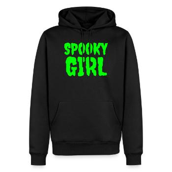 Fille effrayante Neon Horreur Design - Sweat à capuche Premium bio Homme - noir - Devant - Nico (187cm)