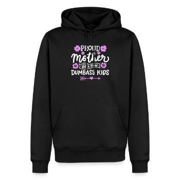 Stolze Mutter Muttertag - Männer Premium Bio Hoodie - Schwarz - Vorne - Nico (187cm)