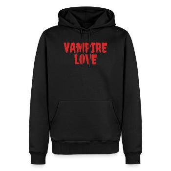 Vampire lieben Halloween Kunstwerke - Männer Premium Bio Hoodie - Schwarz - Vorne - Nico (187cm)