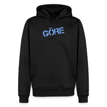 MÔME - Sweat à capuche Premium bio Homme - noir - Devant - Nico (187cm)