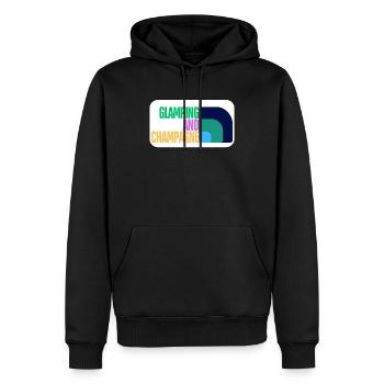 Glamping (Glamping) - Männer Premium Bio Hoodie - Schwarz - Vorne - Nico (187cm)