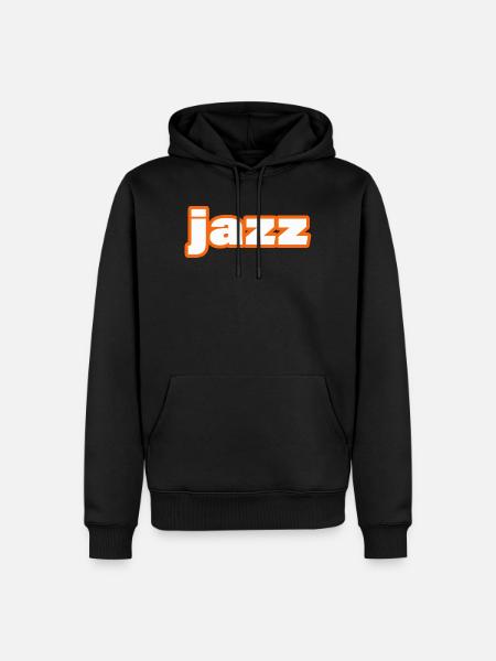 JAZZ - Men’s Premium Organic Hoodie - black