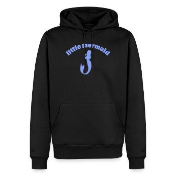 MERMAID - Männer Premium Bio Hoodie - Schwarz - Vorne - Nico (187cm)
