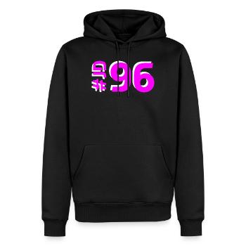JD96 - Sweat à capuche Premium bio Homme - noir - Devant - Nico (187cm)
