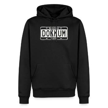 T-Shirt Dokkum Hoodie Ijsselmeer Holland - Männer Premium Bio Hoodie - Schwarz - Vorne - Nico (187cm)