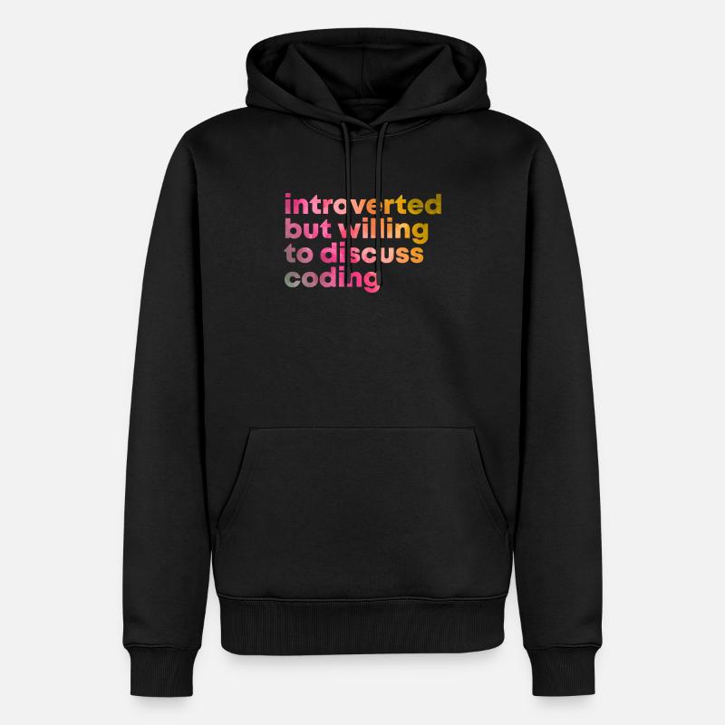 Codierung - Männer Premium Bio Hoodie - Schwarz